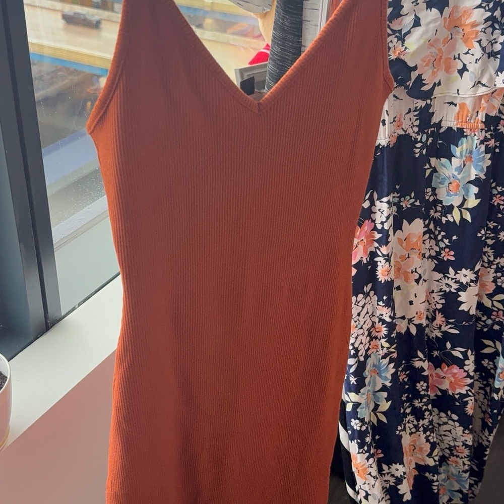 Lulu's Rust Mini Dress - Picture 3 of 5